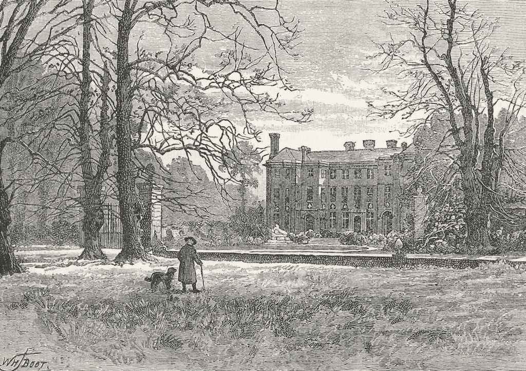 HAM AND PETERSHAM. Ham House 1888 old antique vintage print picture